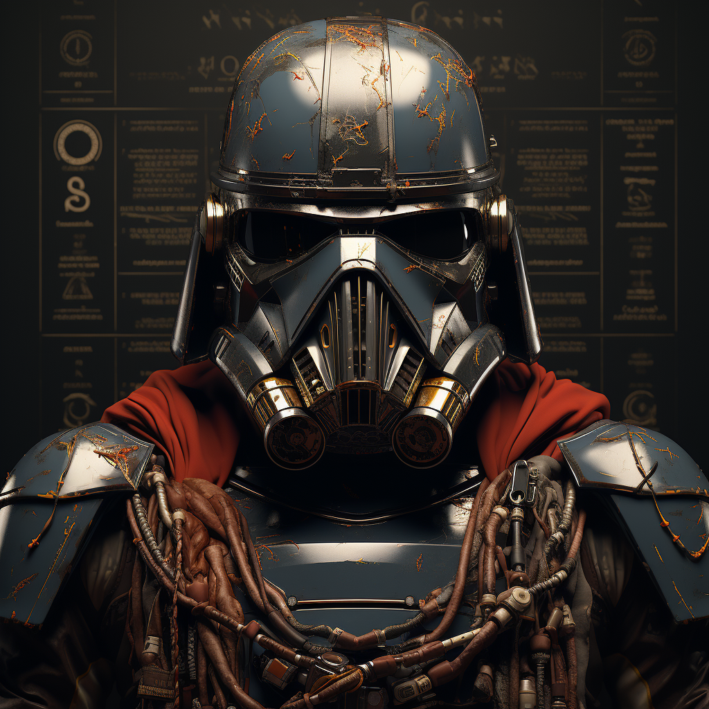 Black Stormtrooper typesetting old style