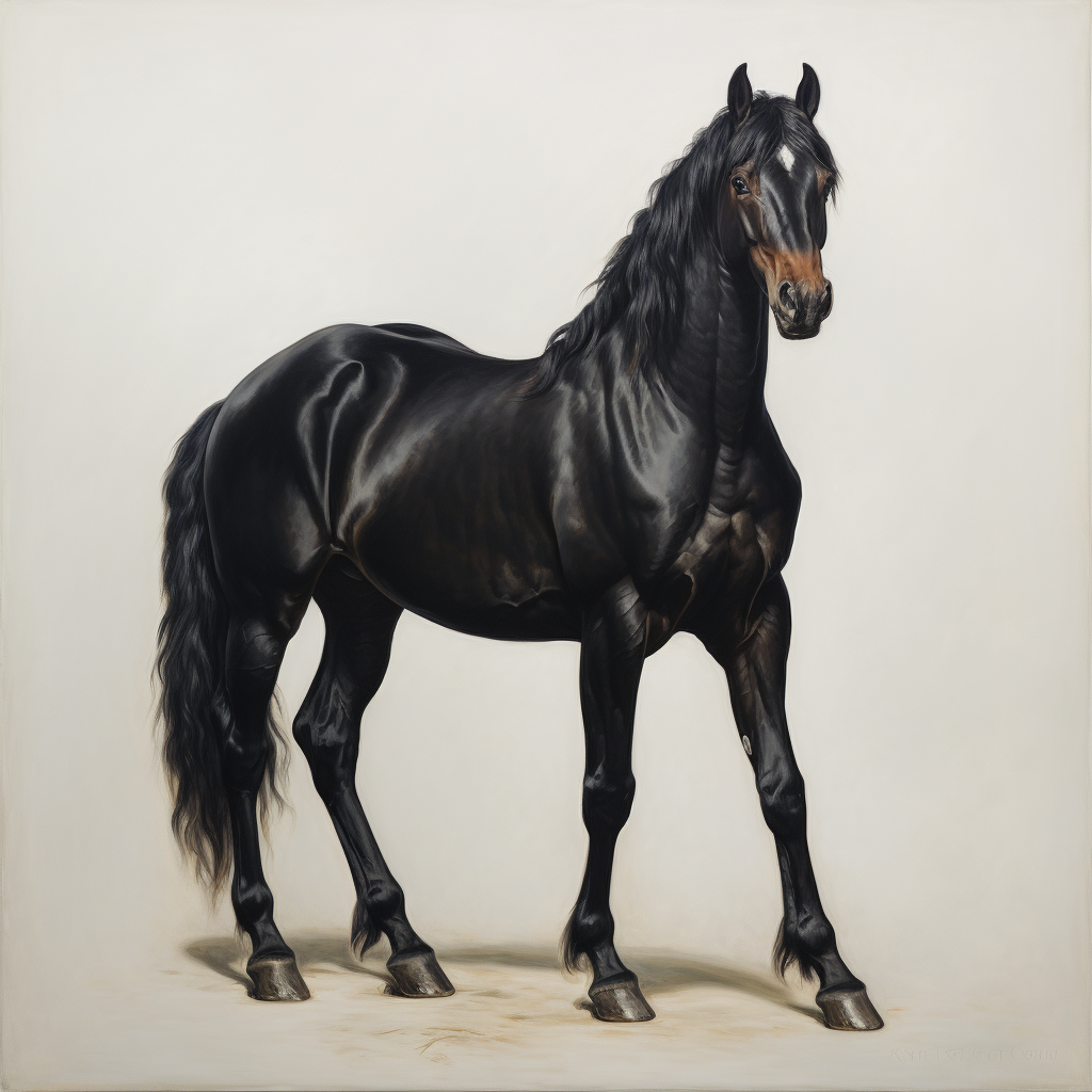 Black Trojan in 19th-century oil painting