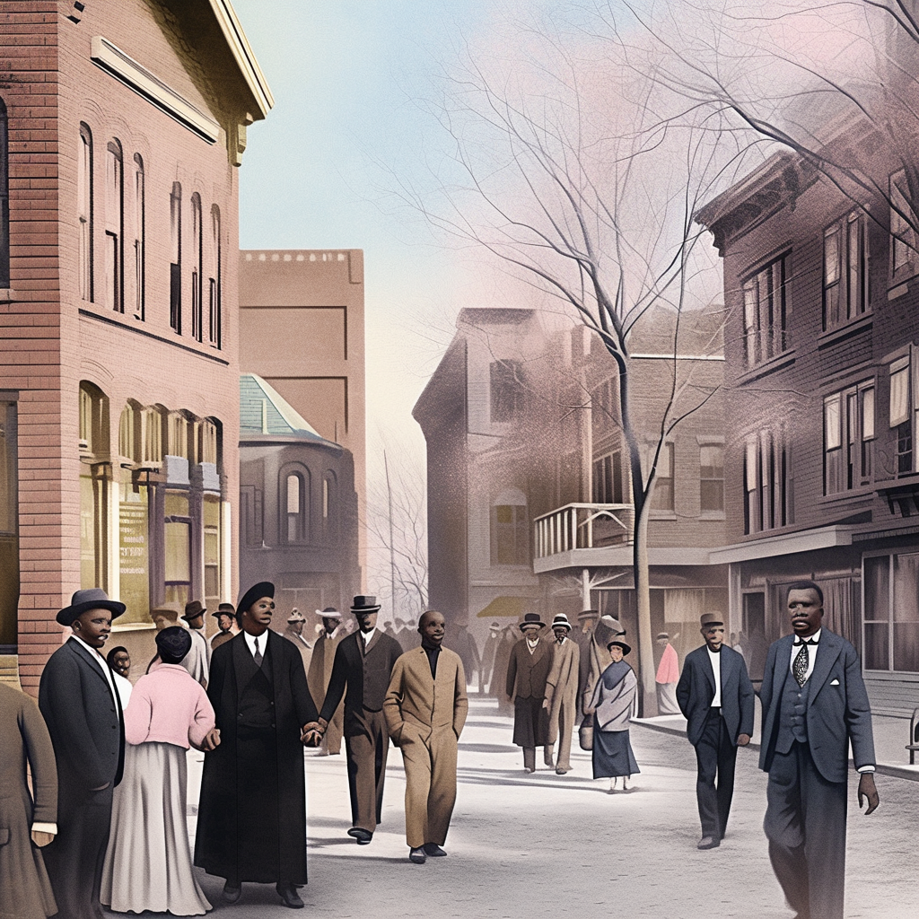 African American couple on Black Wall Street