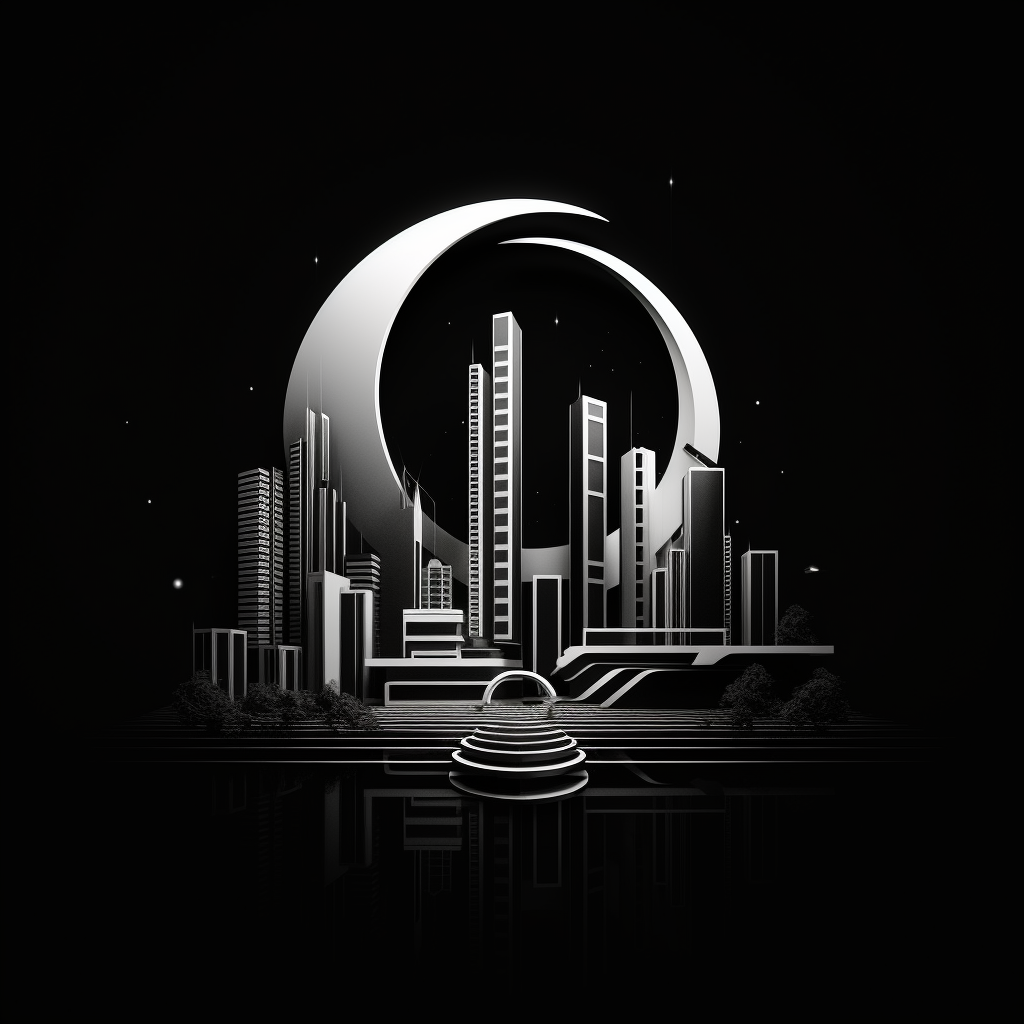 DH architectural logo in black and white