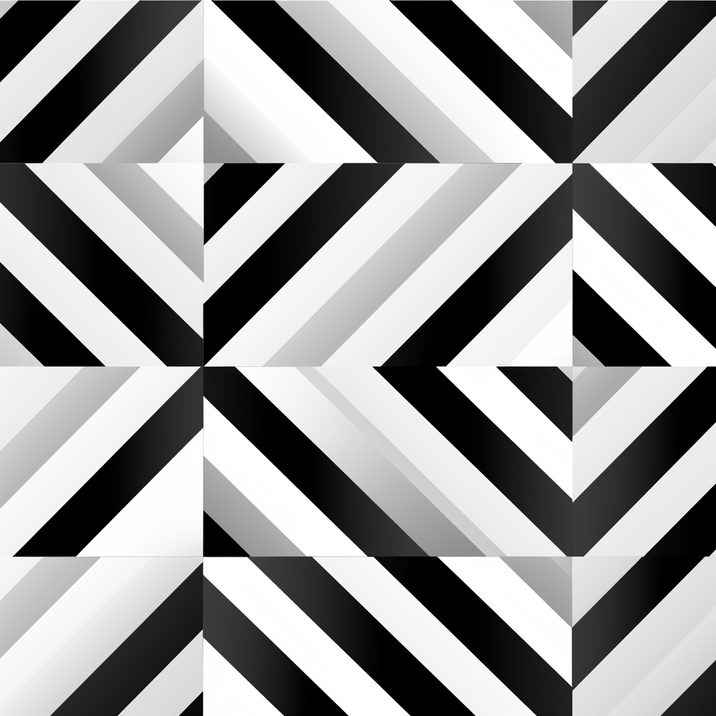 Black White Geometry Pattern