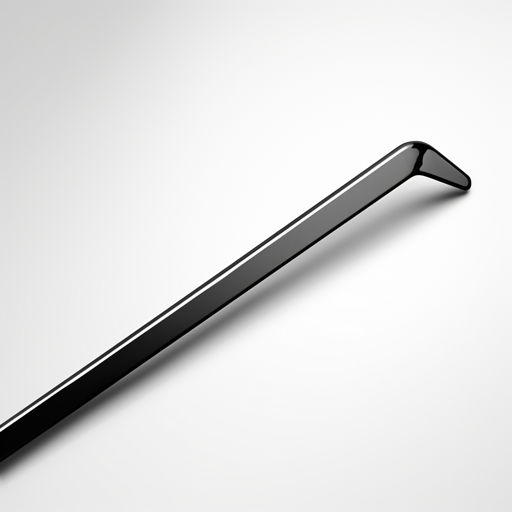 Minimal Detail Black and White Crowbar Clip Art