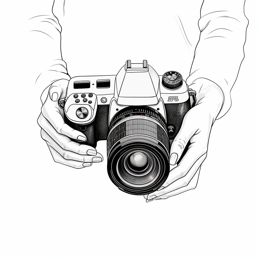 Woman's hands holding a Sony A7iii camera