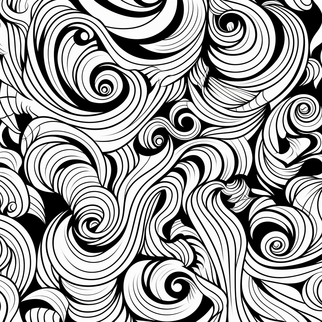 Beautiful art vector with black pattern on white background