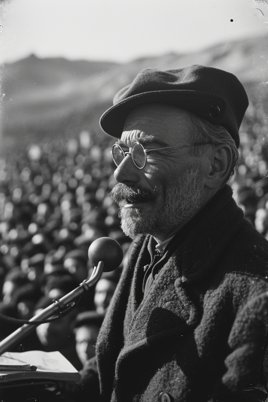 Groucho Marx in powerful propaganda photo