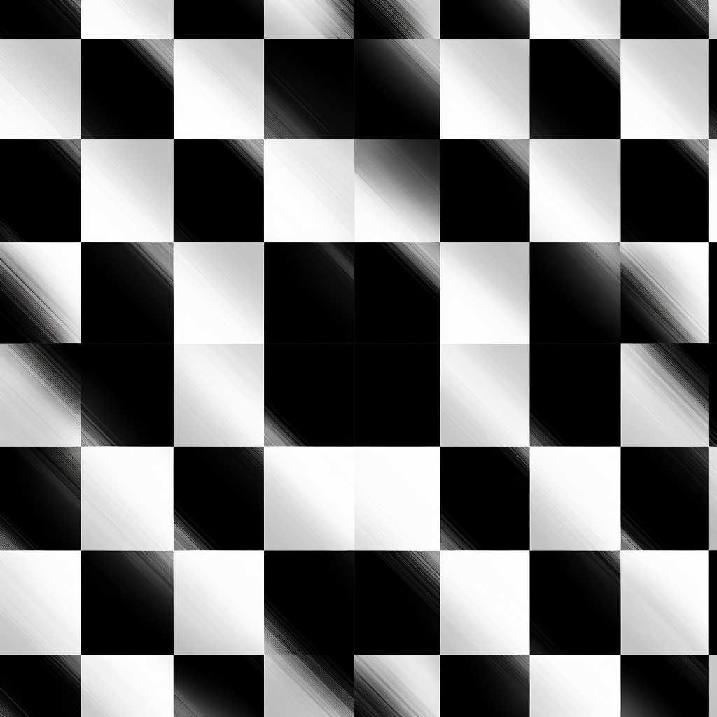 Stylish black and white checkered pattern