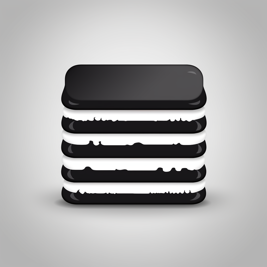 Cake vector icon in black and white