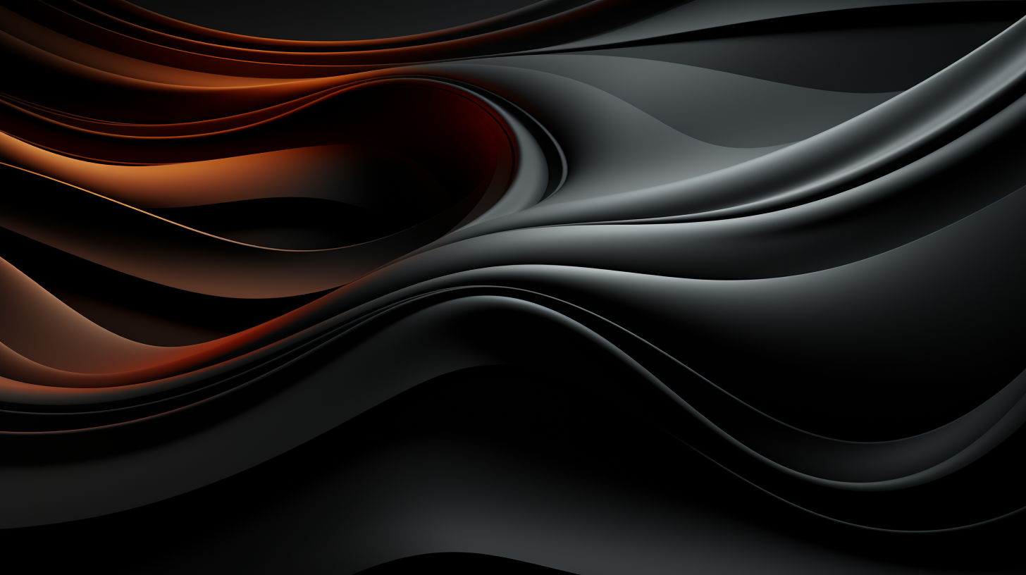 Black abstract background with intricate lines and patterns