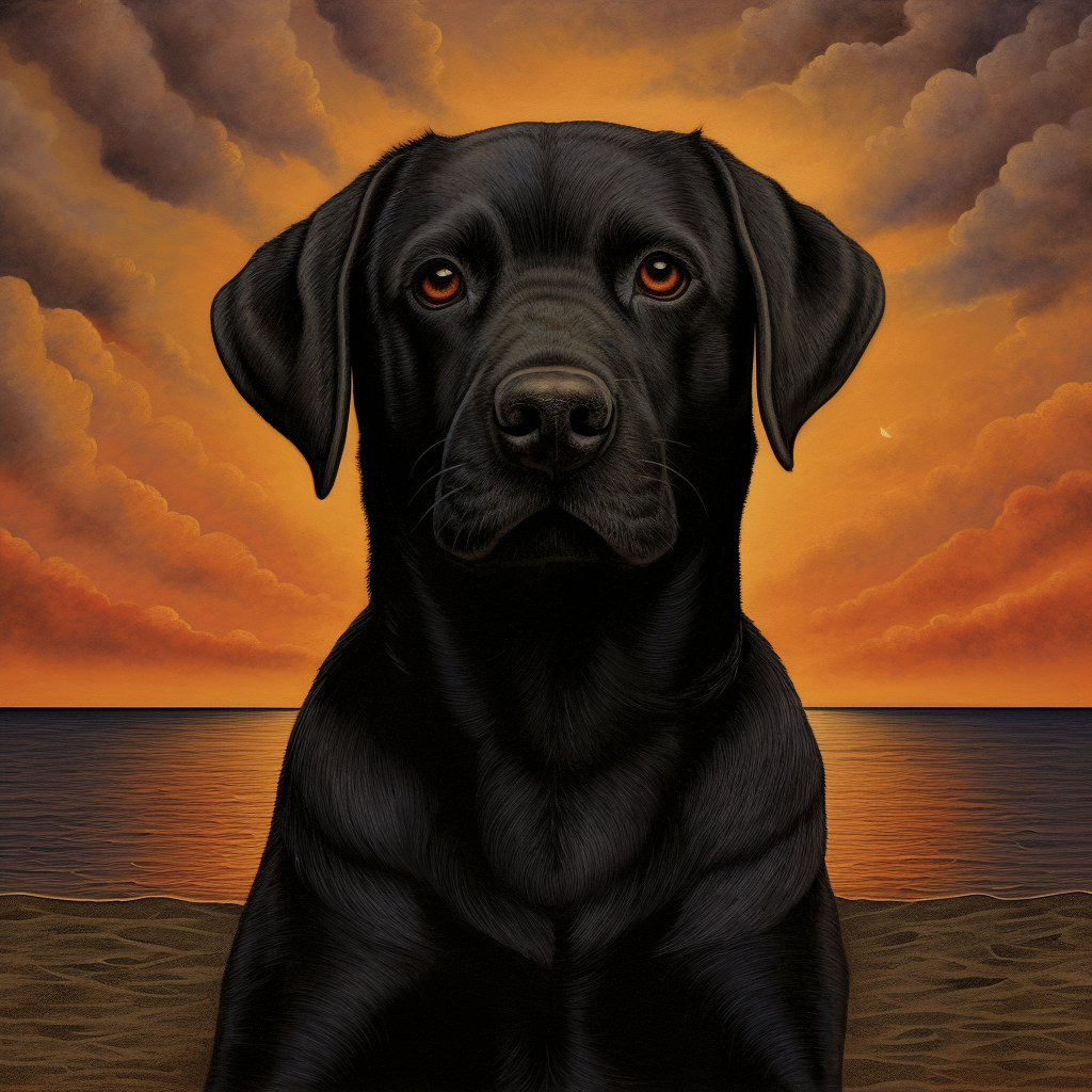 Adorable black Labrador Retriever