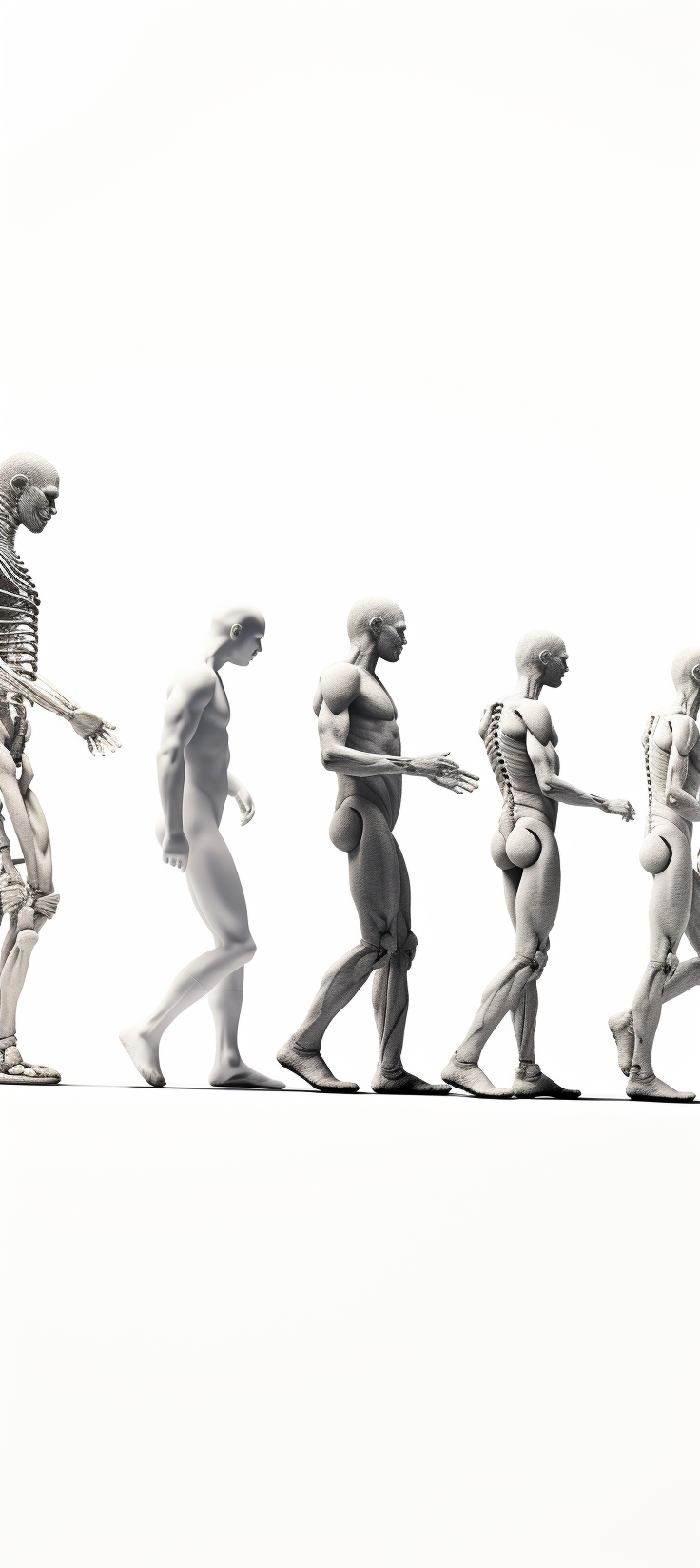 Evolution of Human Figures in Time