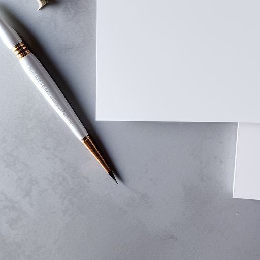 Two blank wedding cards on table