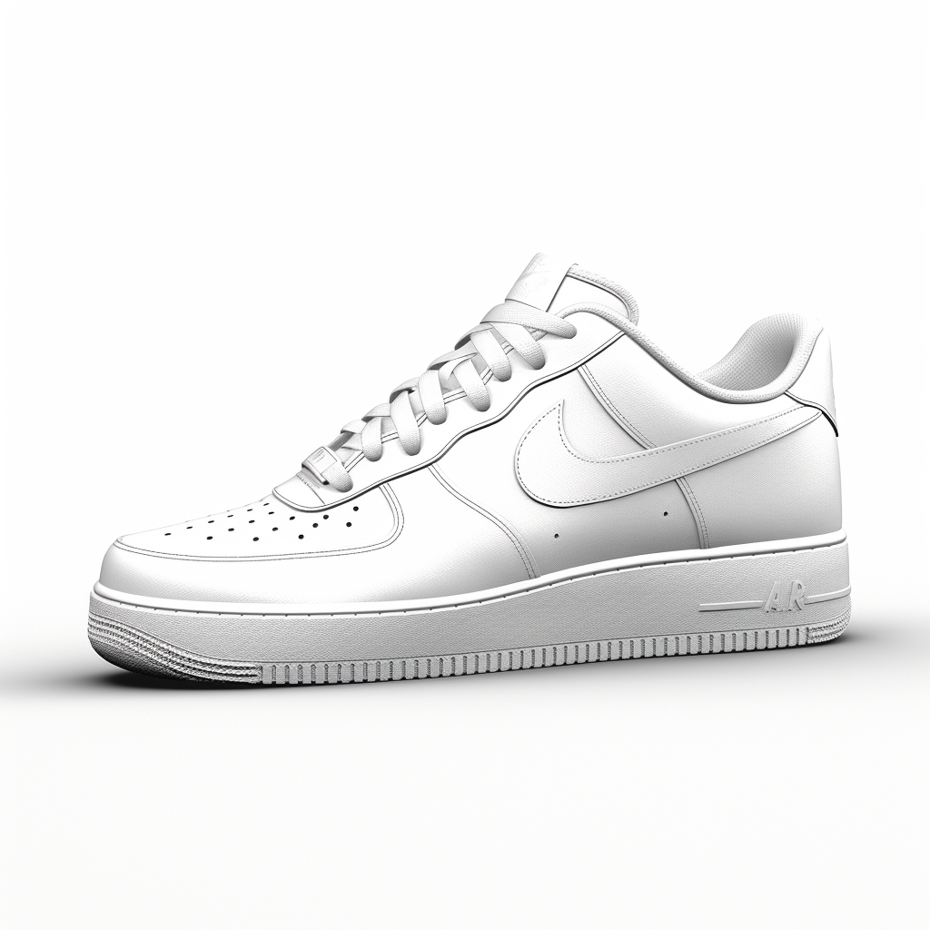 White Nike Air Force 1 Sneakers