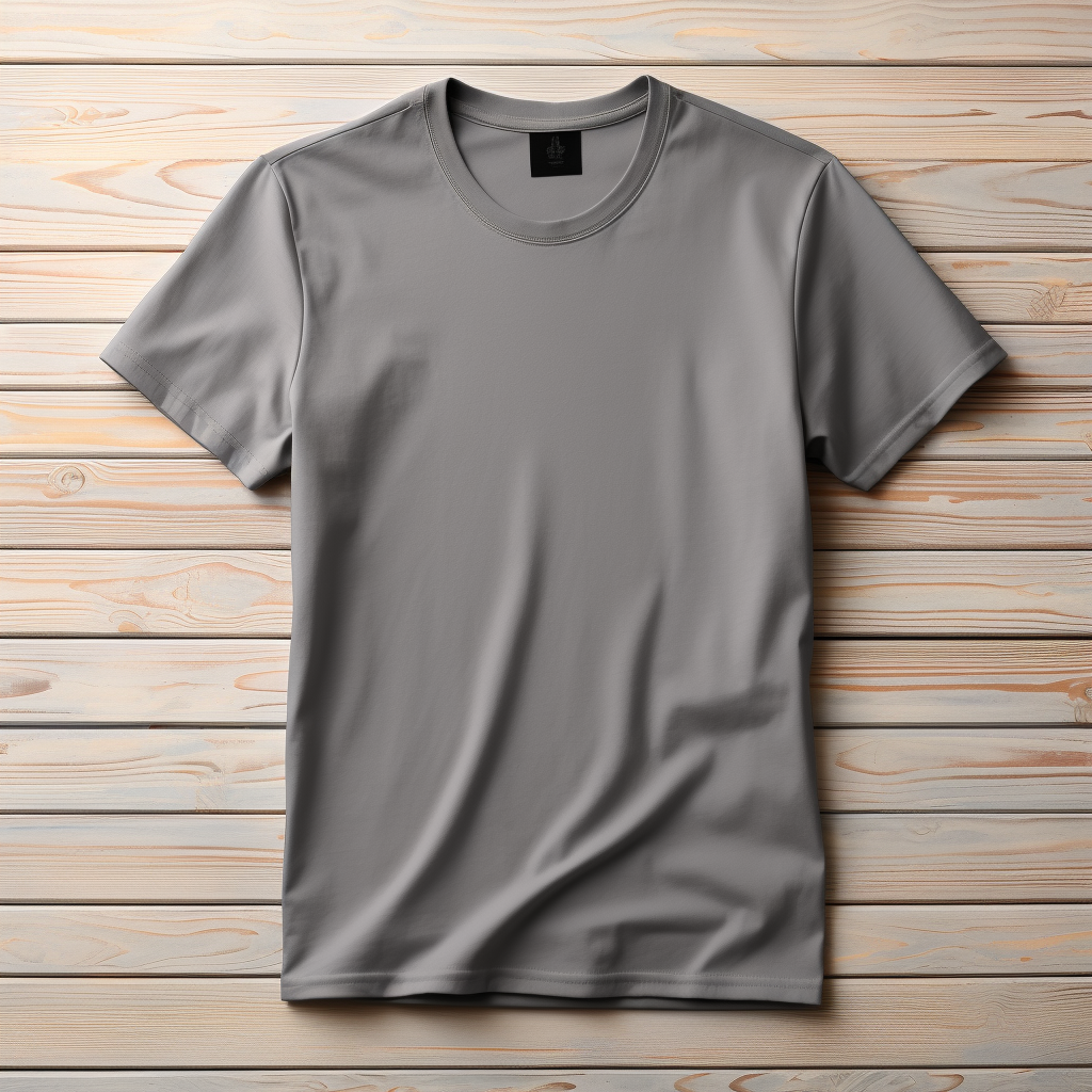 Blank gray t-shirt template