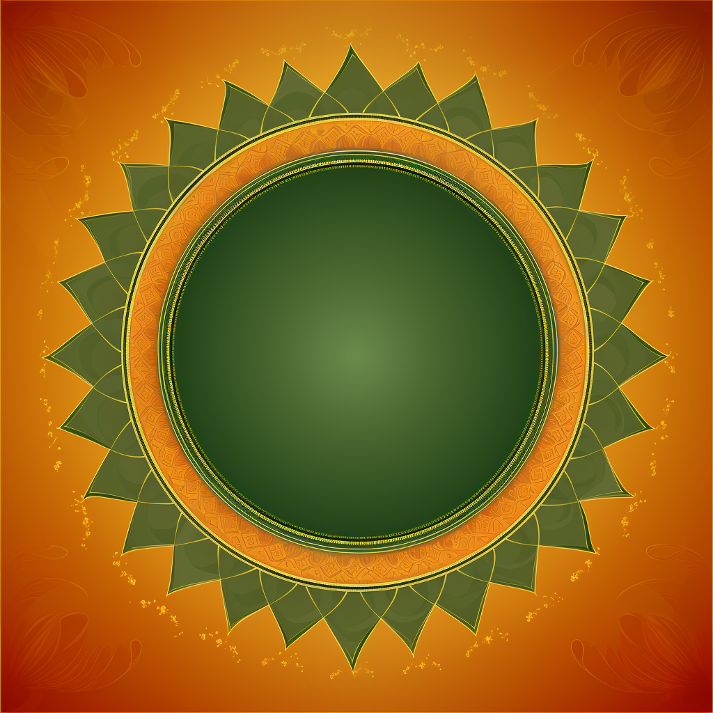 Chakra style meditation on blank background