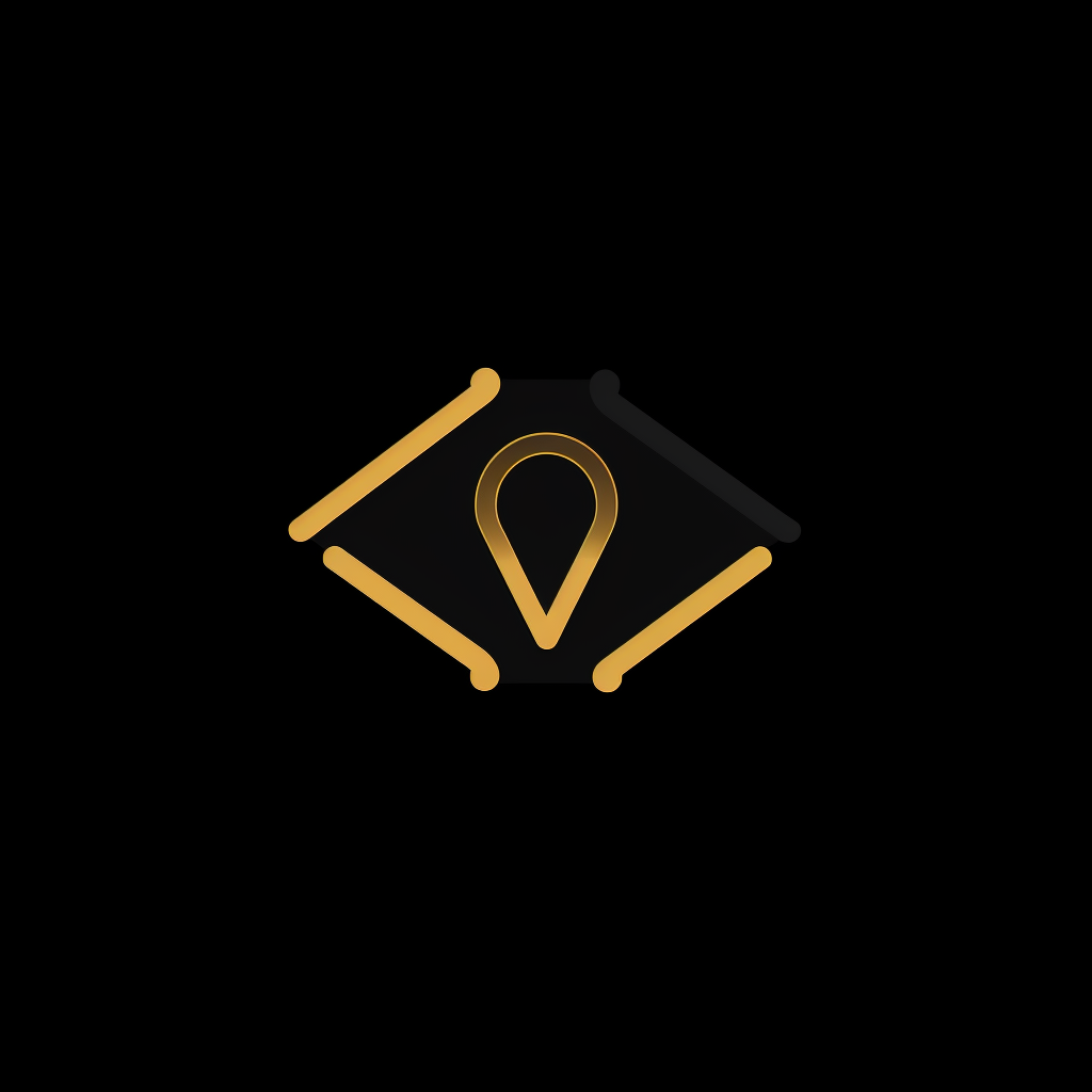 Minimalistic black and gold blockchain crypto wallet tracker