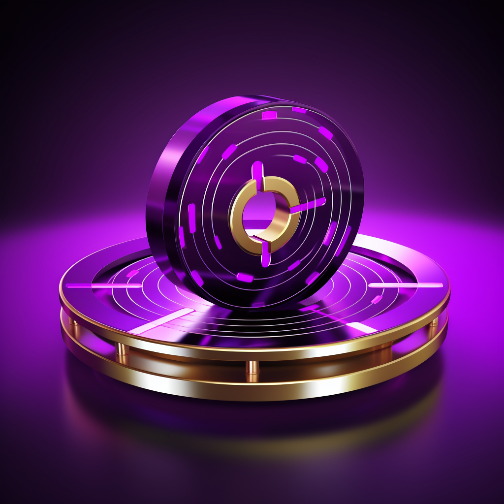 Purple blockchain network coin