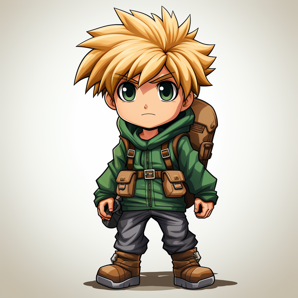 Sprite of blond boy in green costume