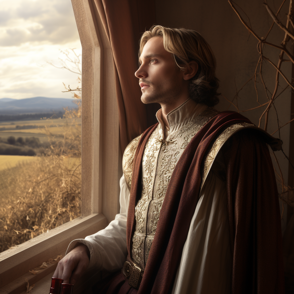 Blonde Hair Targaryen Prince in Noble Attire