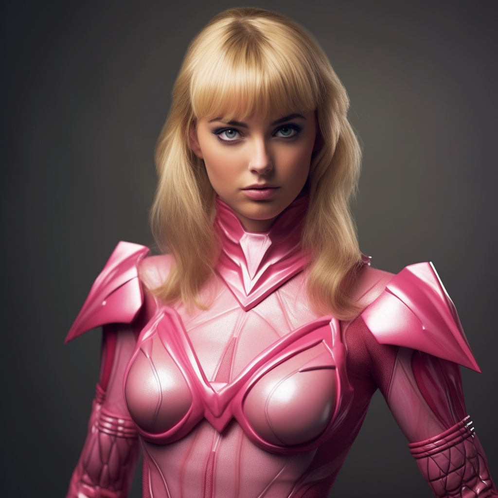 Blonde Pink Power Ranger photo