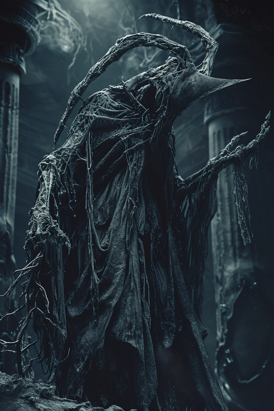 Bloodborne Berserk Necromancer H.R. Giger Style