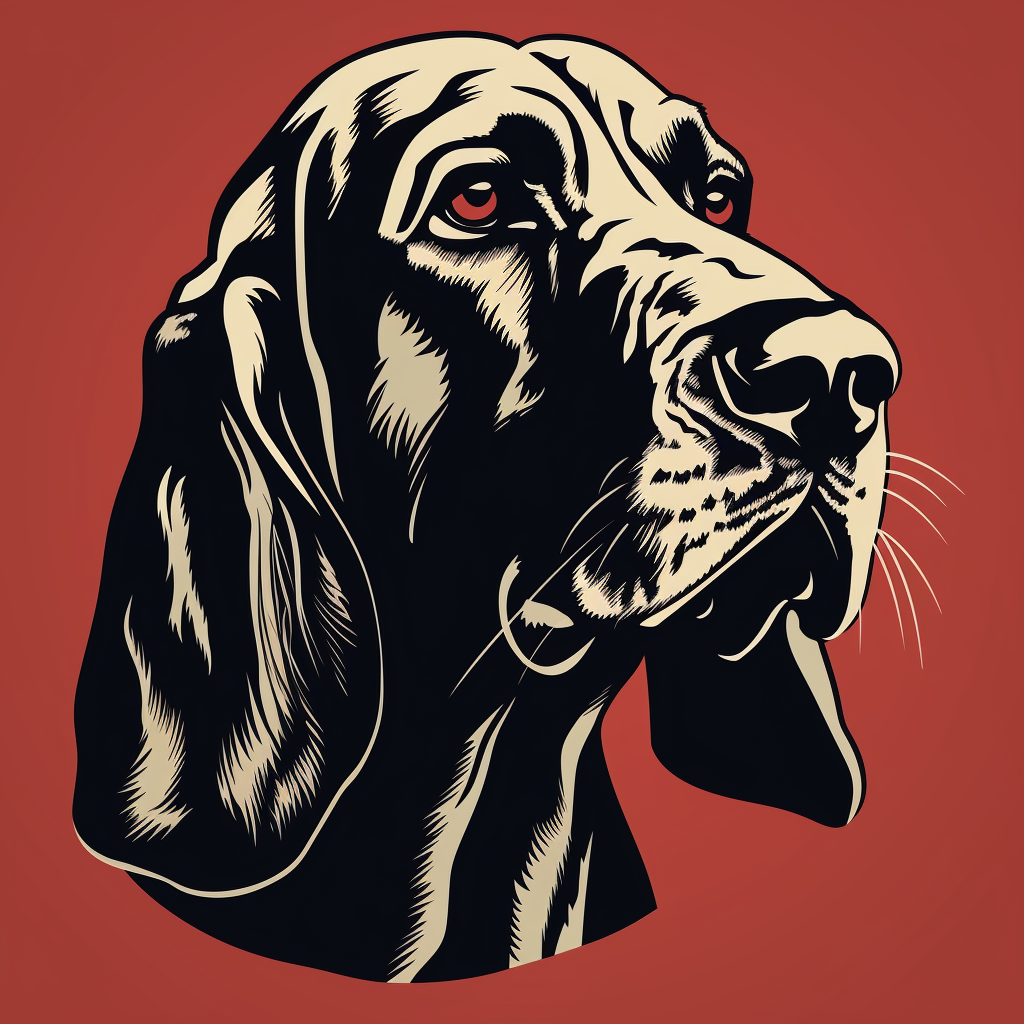 Bloodhound logo vector art