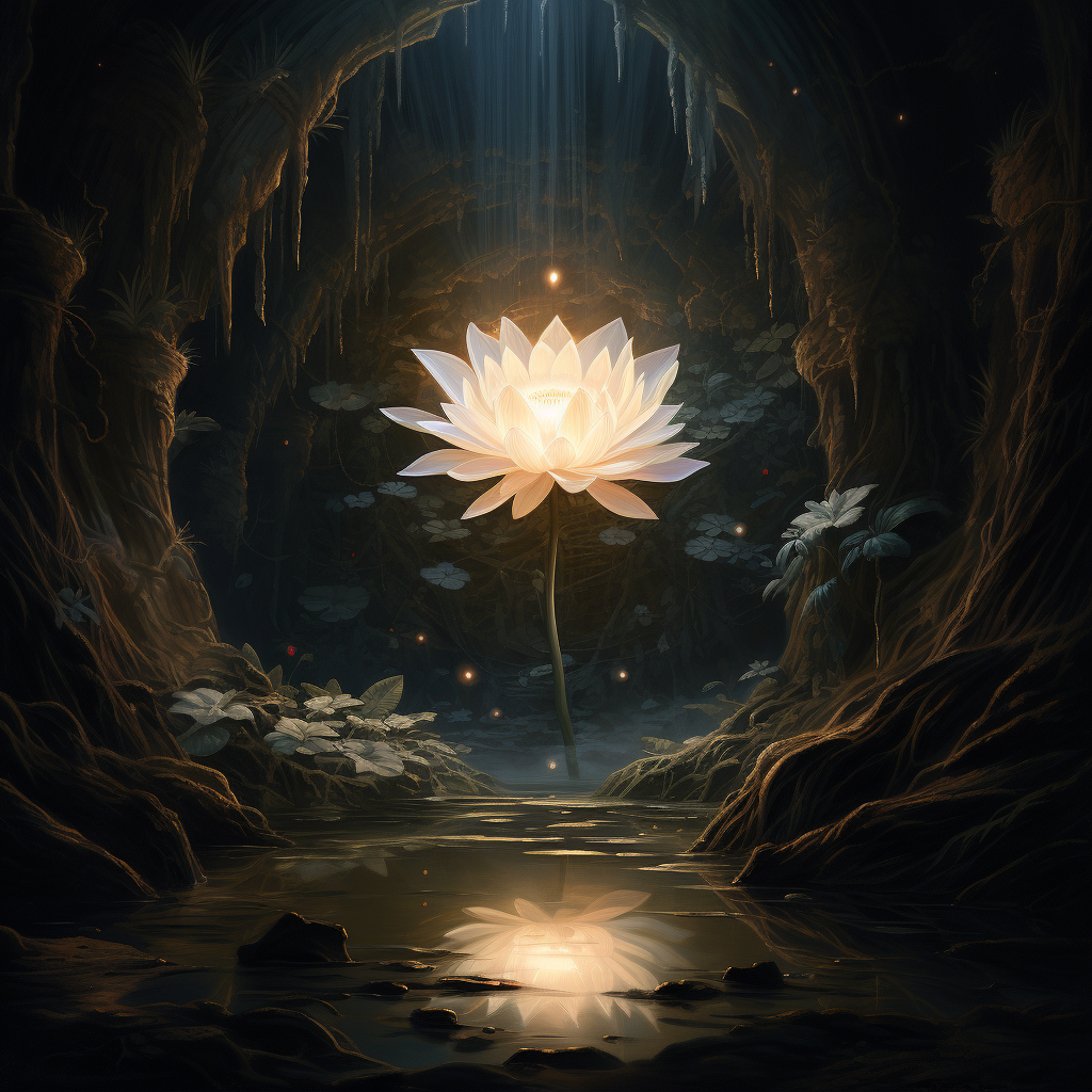 Lotus Flower Blooming Towards the Sun