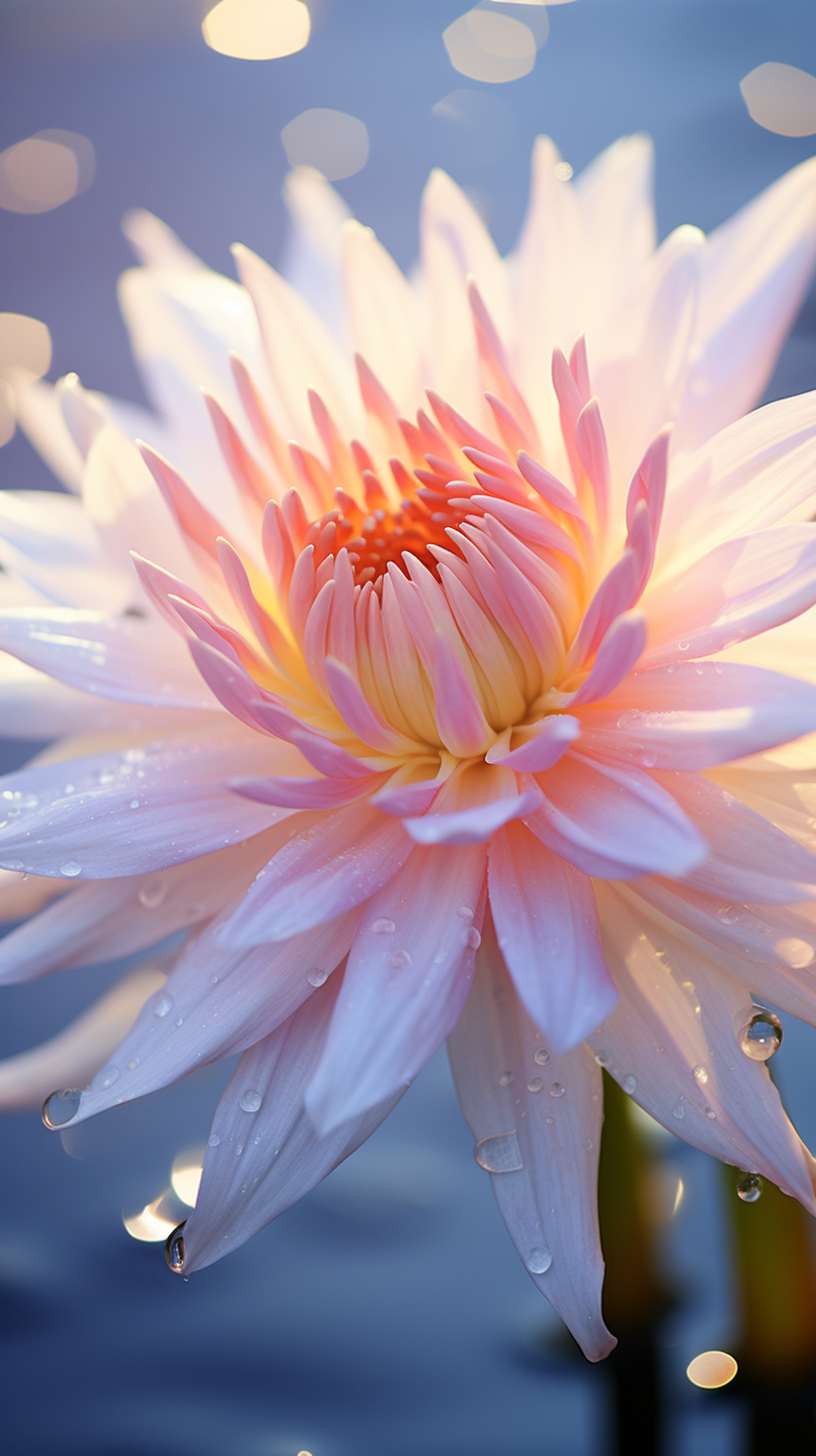 Delicate beauty of a single flower in a natural setting