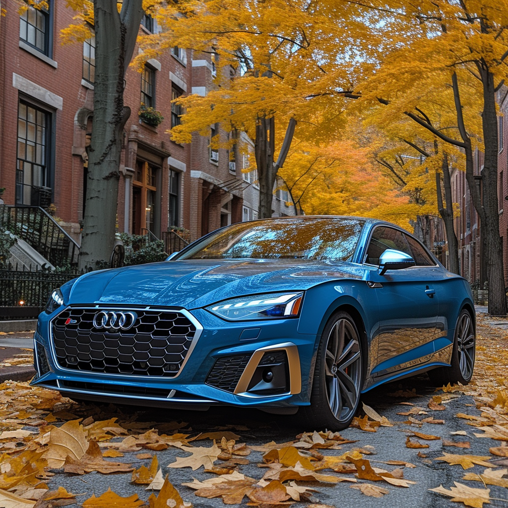 Blue Audi S5 Sprint Fall City