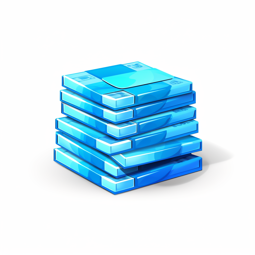 stack of blue banknotes