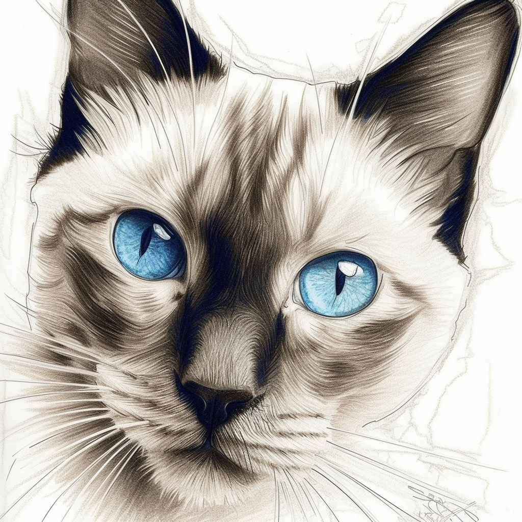 Blue-eyed cat