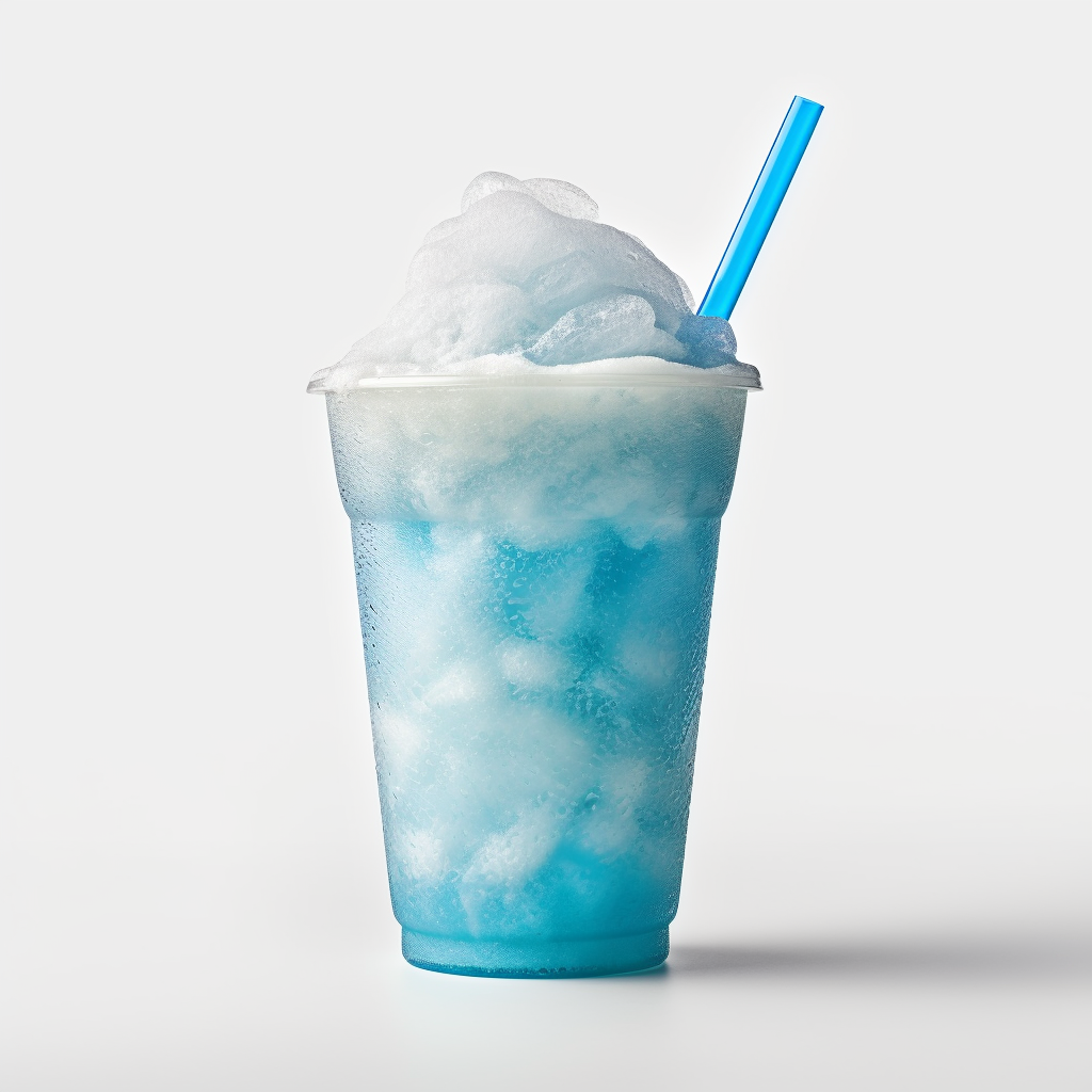 Cool and Frosty Blue Ice Slush