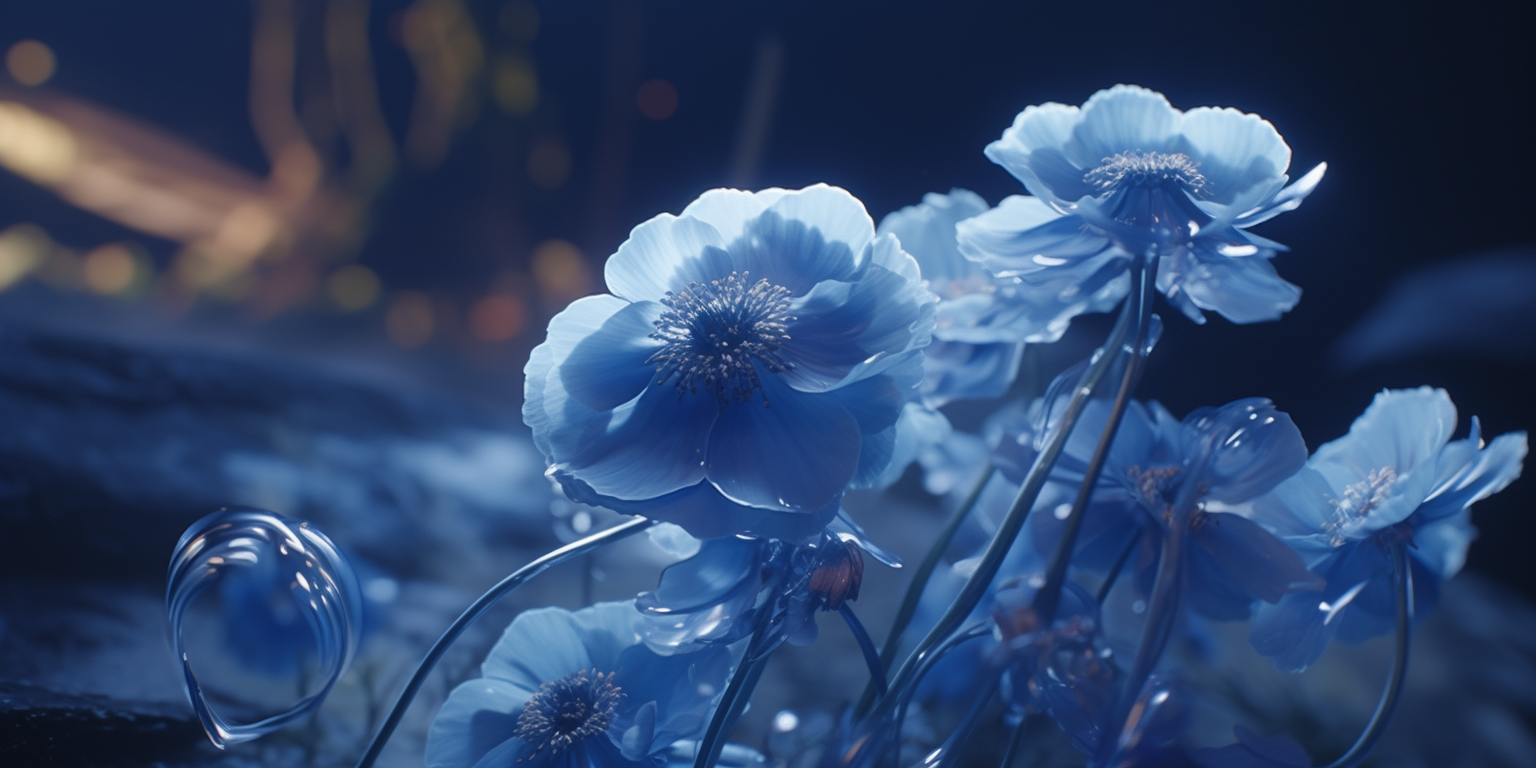 Blue Moonlight Flower