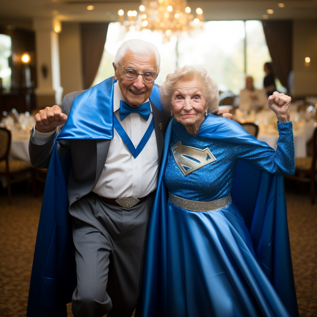 Super Hero Duo Celebrating 65th Wedding Anniversary