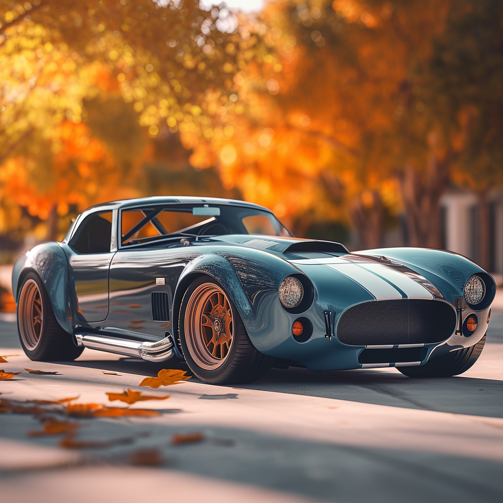 Blue Shelby Cobra Daytona speedster image