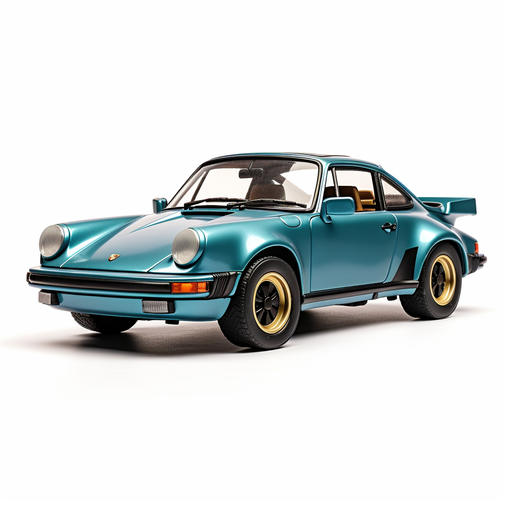 Metallic blue teal 1987 Porsche 911 truck