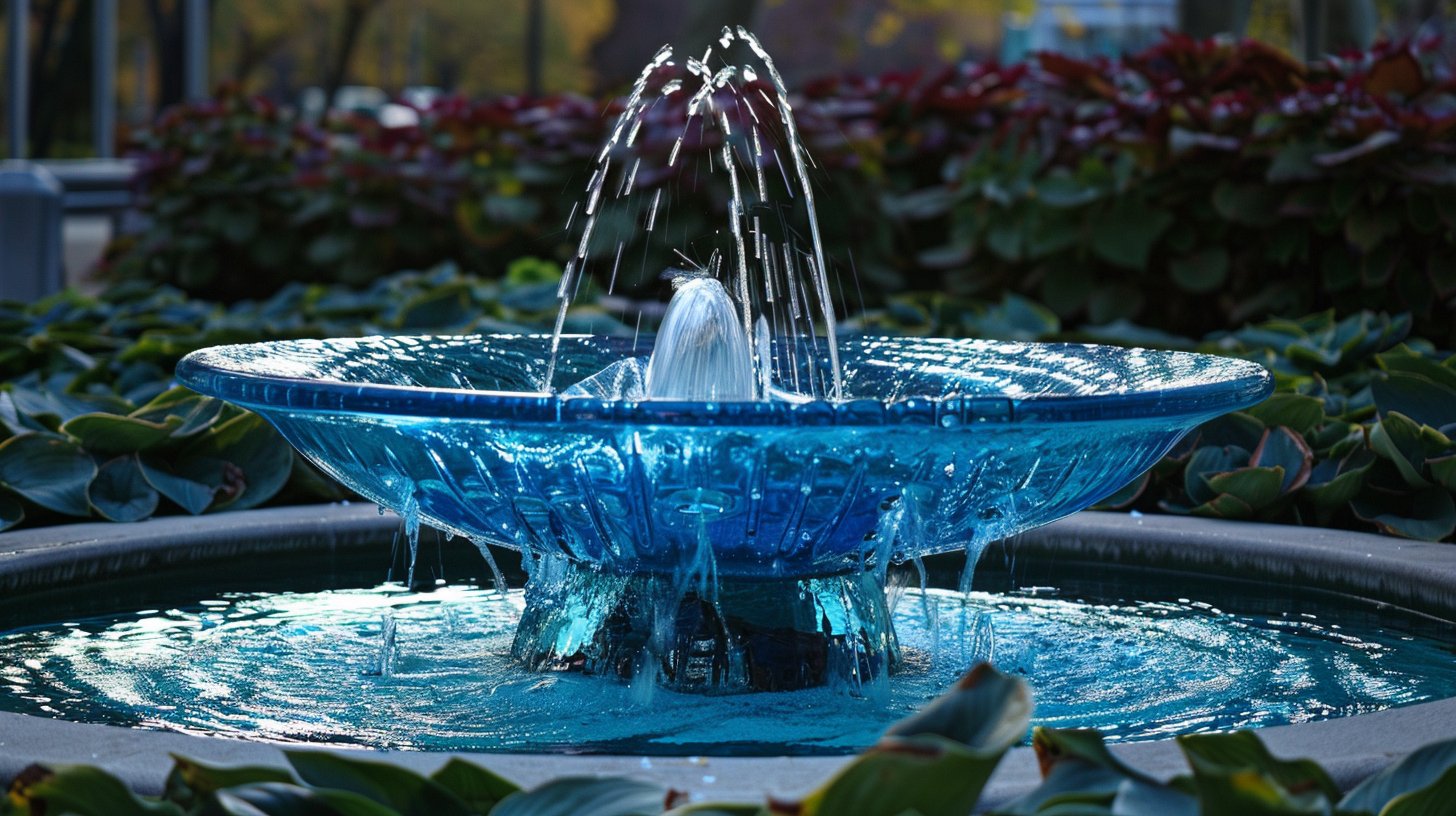 Blue Water Fountain AR