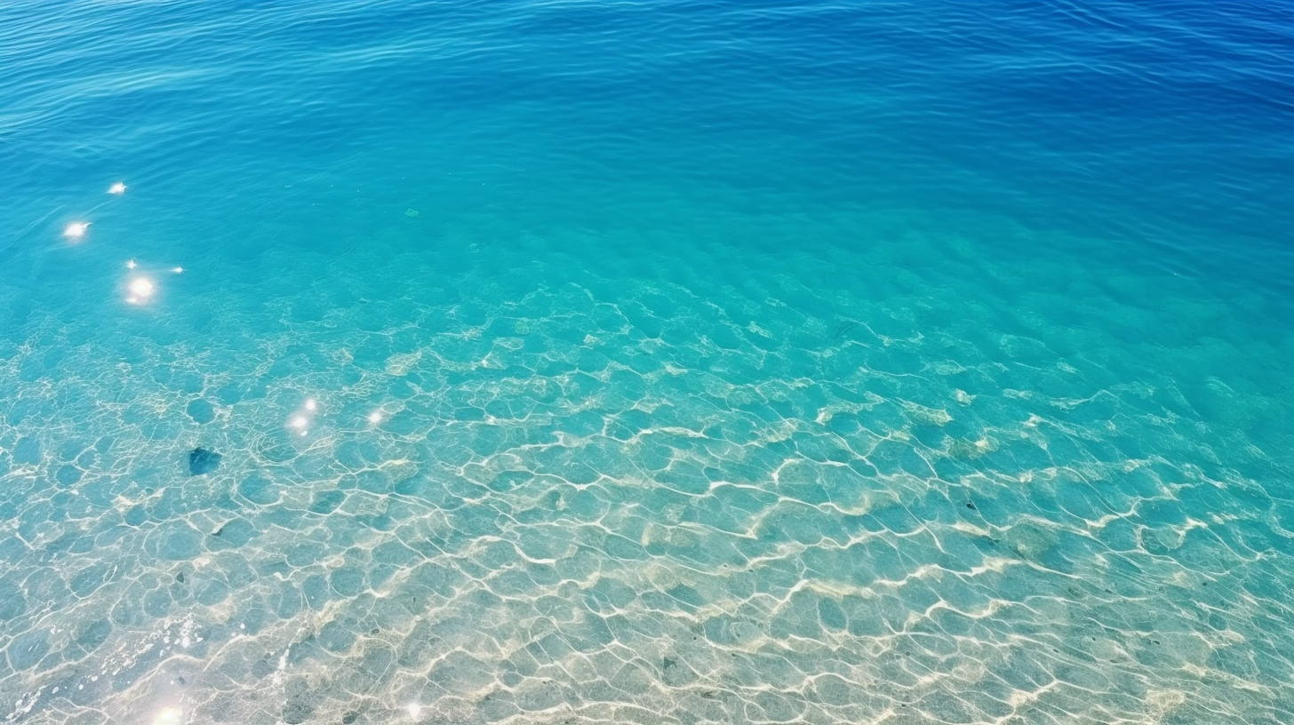 Soothing Blue and White Calm Sea