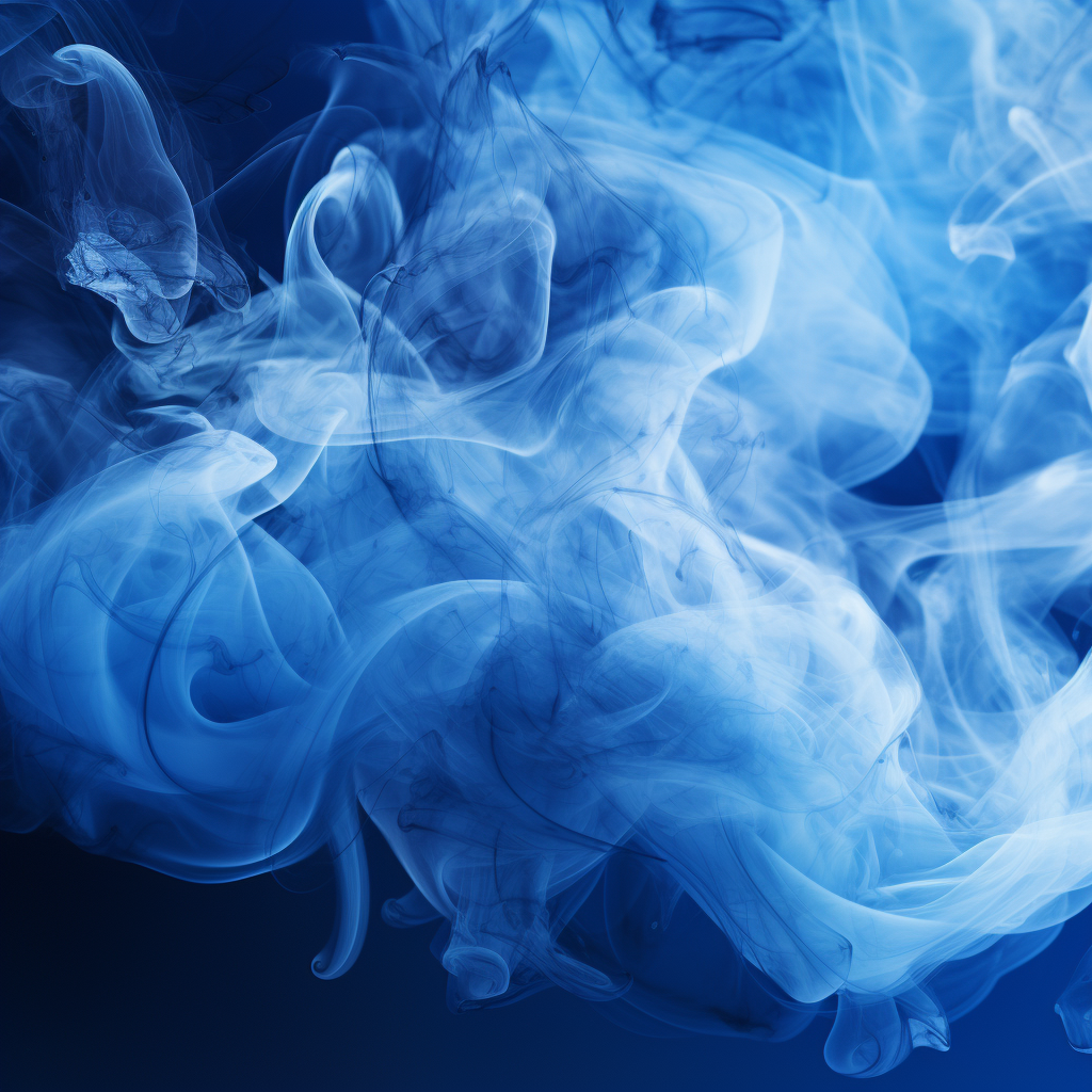 Blue and white smoke background