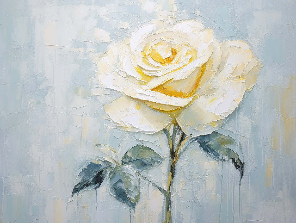 Beautiful white roses on blue wooden wall