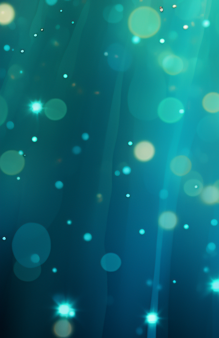 Blue light streaks on a sparkling background