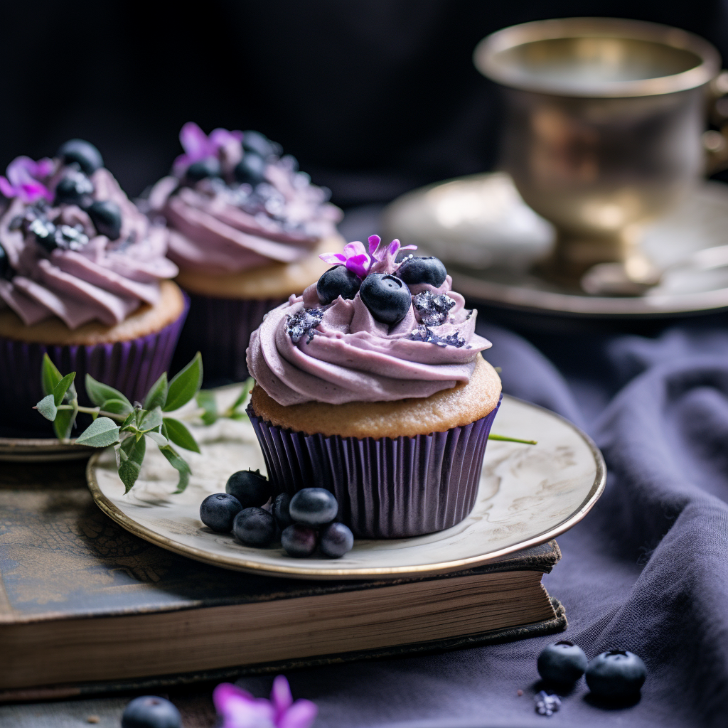 Blueberry Earl Grey Cupcakes Recipe