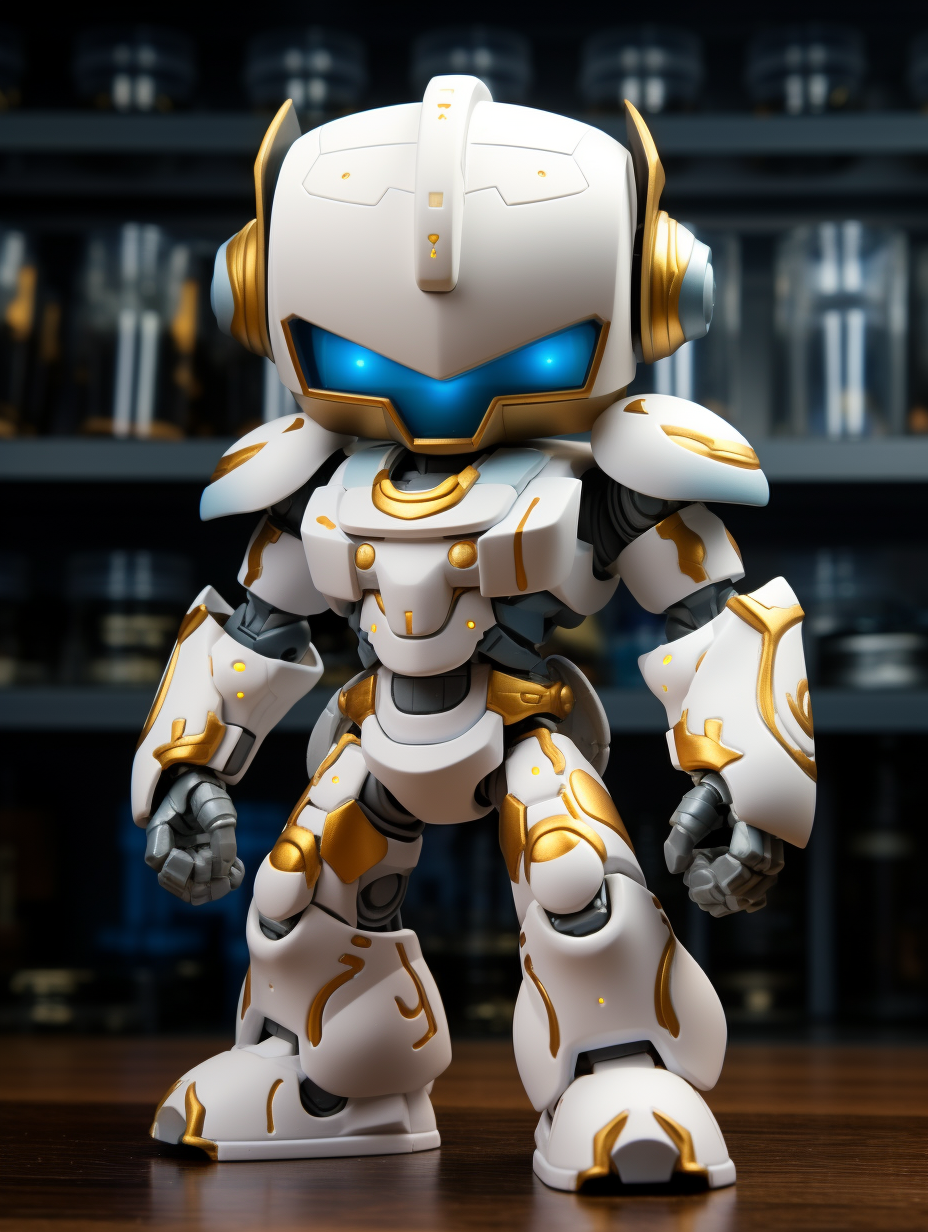 Bluewhite Robot Warrior Pop Vinyl Figure