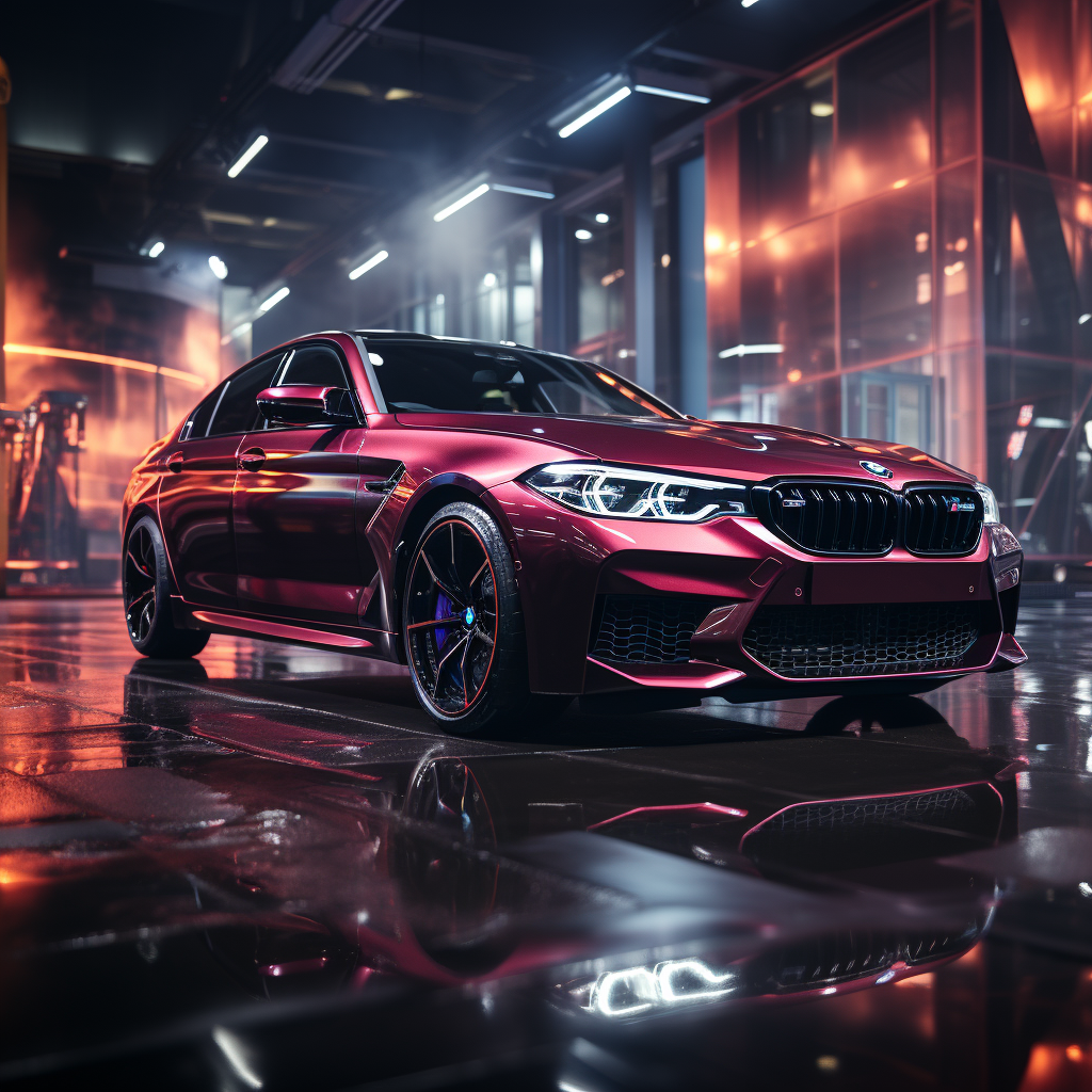 Hyperrealistic BMW M5 Car Image