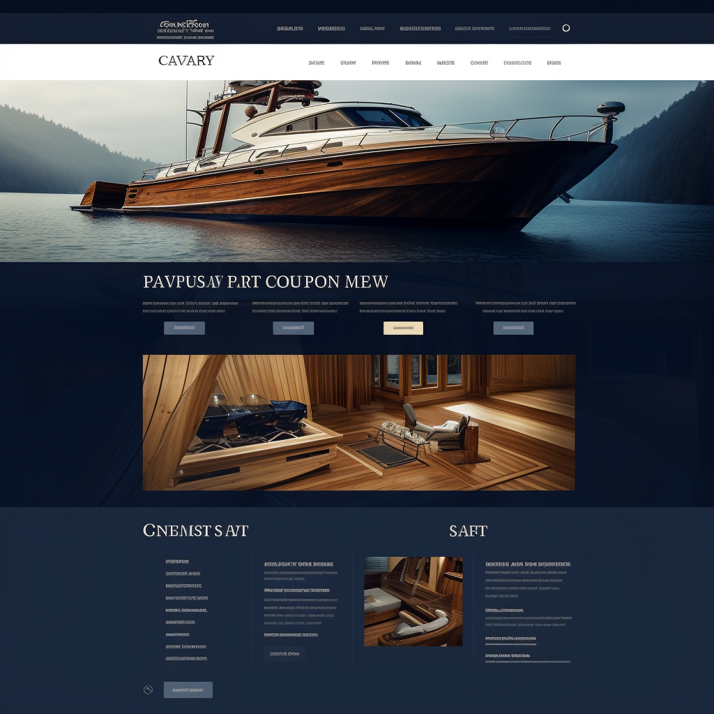 Boat repair company website design