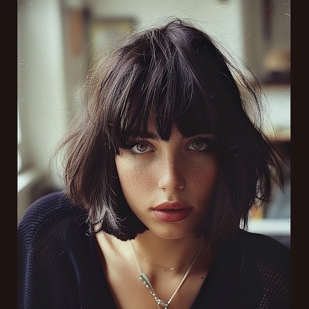 Female Bob Bangs Hairstyle Image