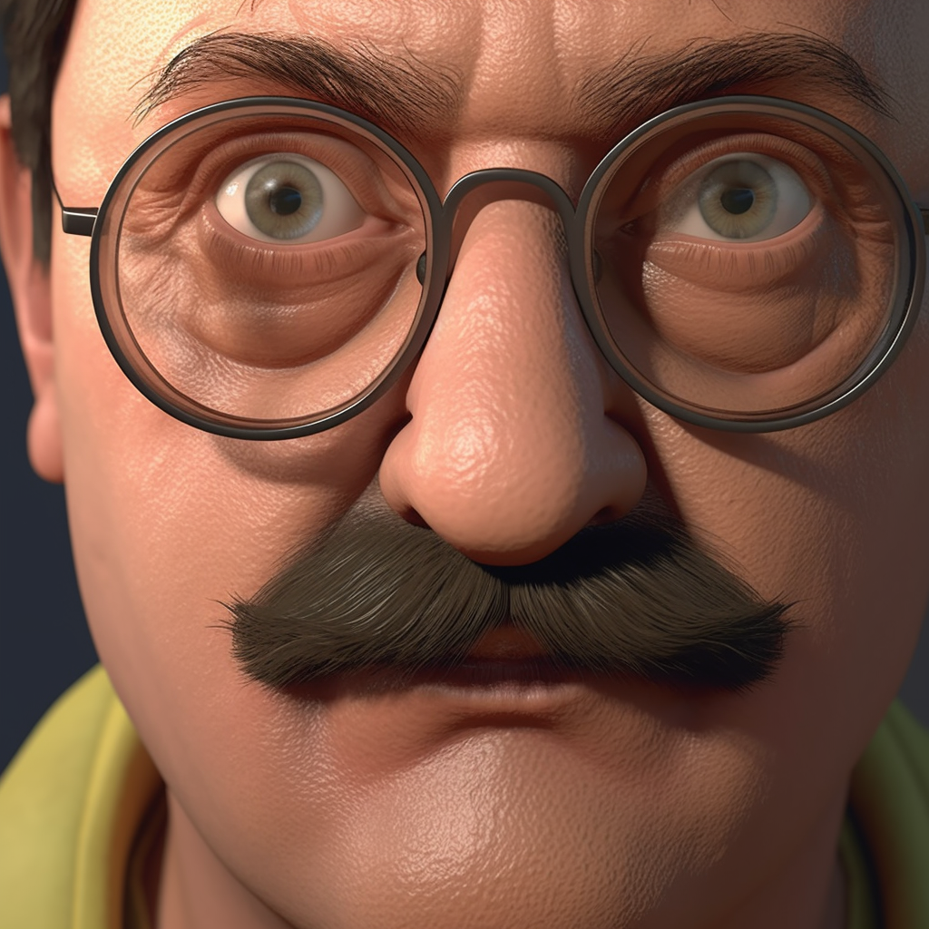 Photorealistic portrait of Bob Belcher