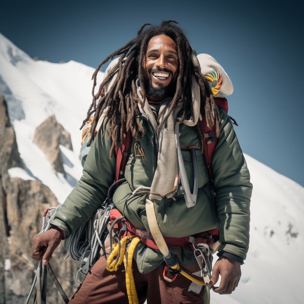 Bob Marley Climbing Mount Everest