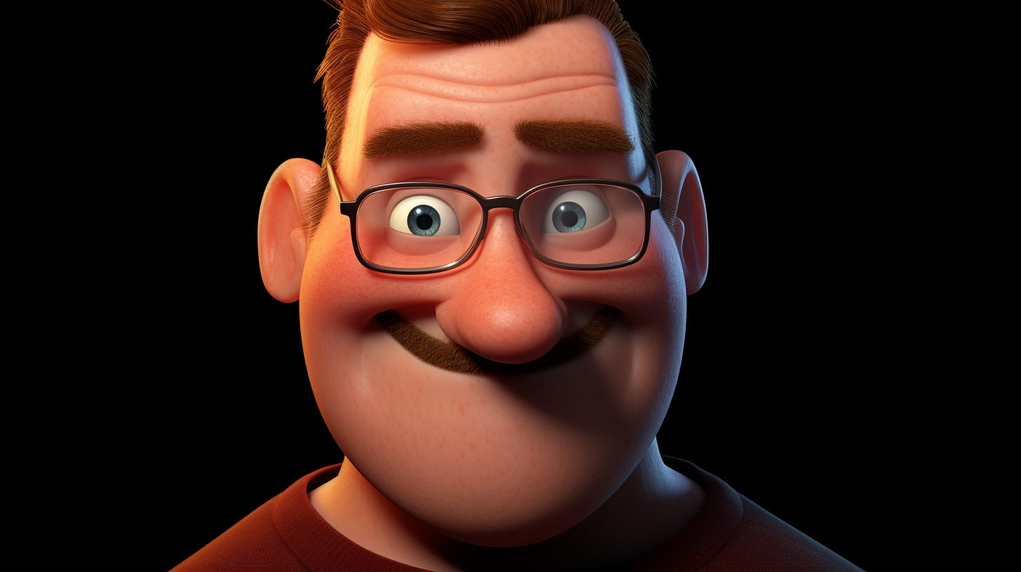 Super realistic face of Bob Parr