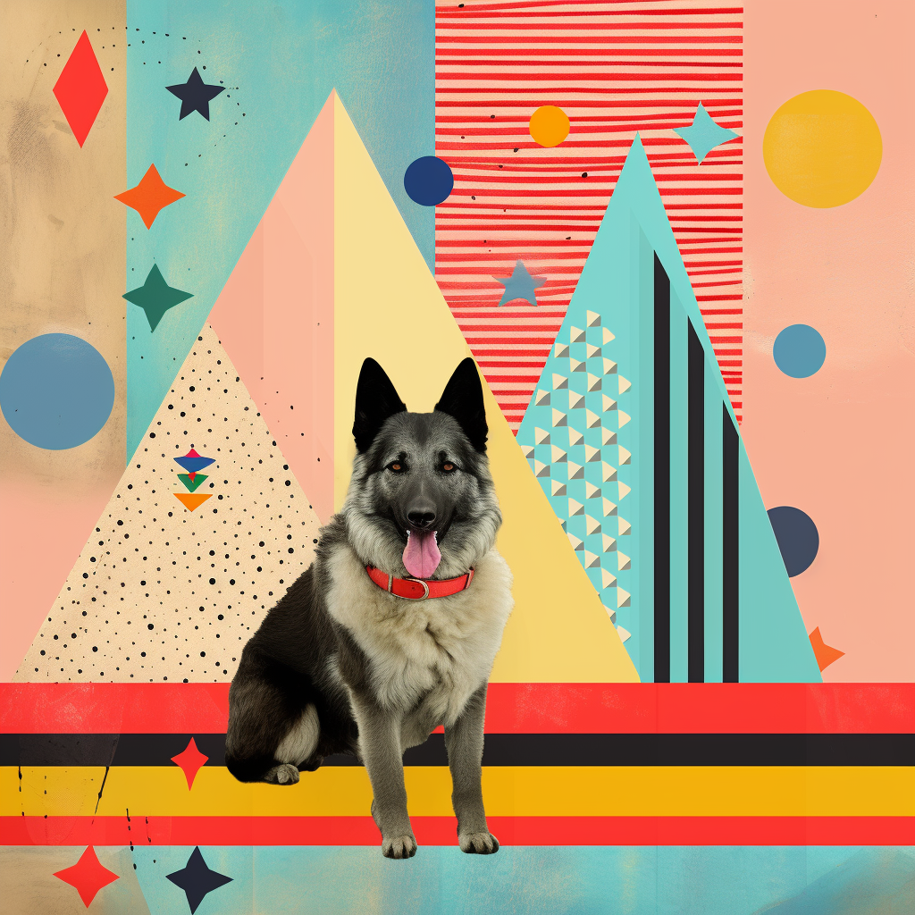 Geometric background inspired by Bobo Choses and Wolfnoodle