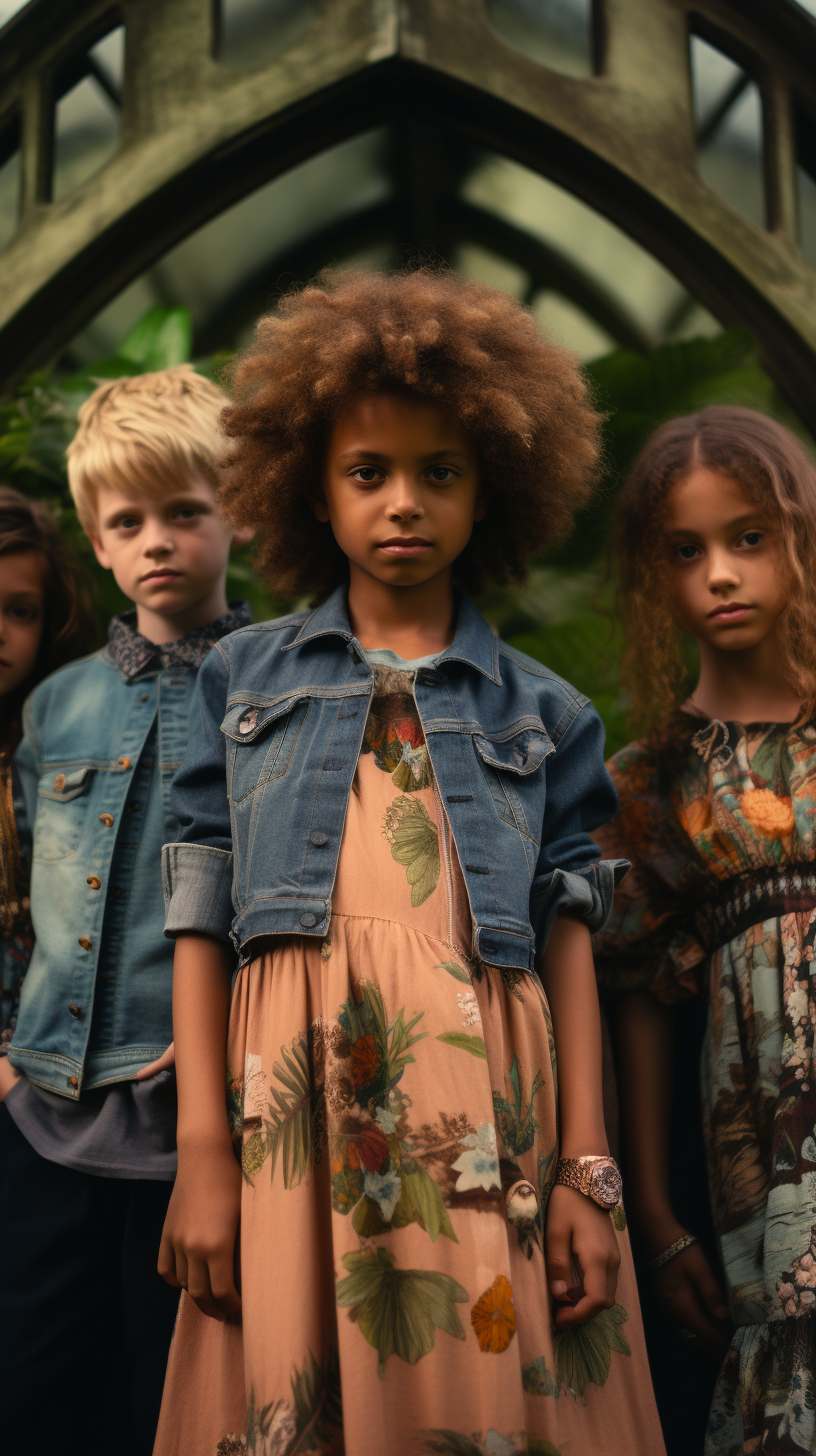 Bohemian Style Diverse Children Fashion